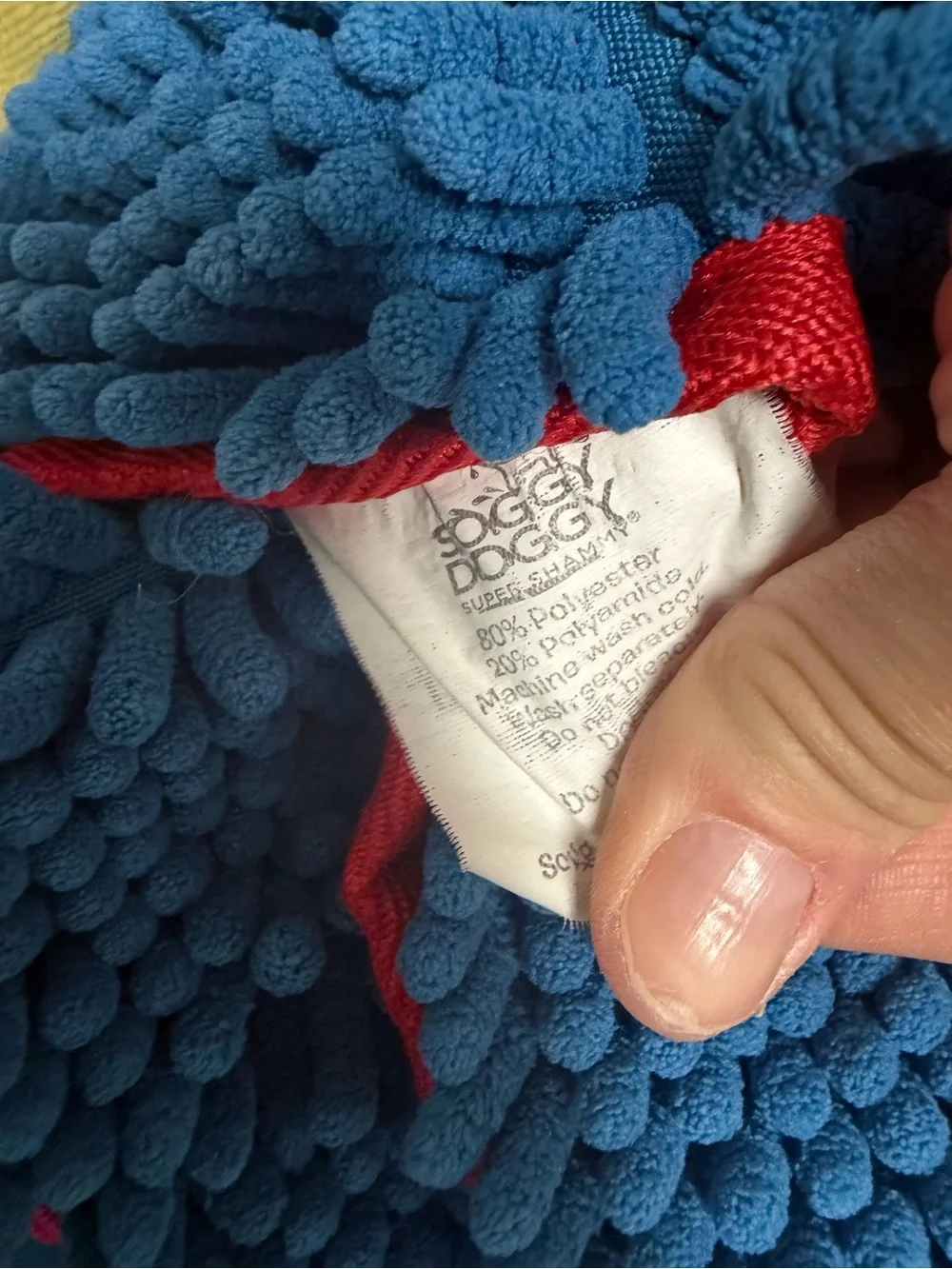 Blue Dog Bath & Dry Microfiber Chenille Towel - SoggyDoggy